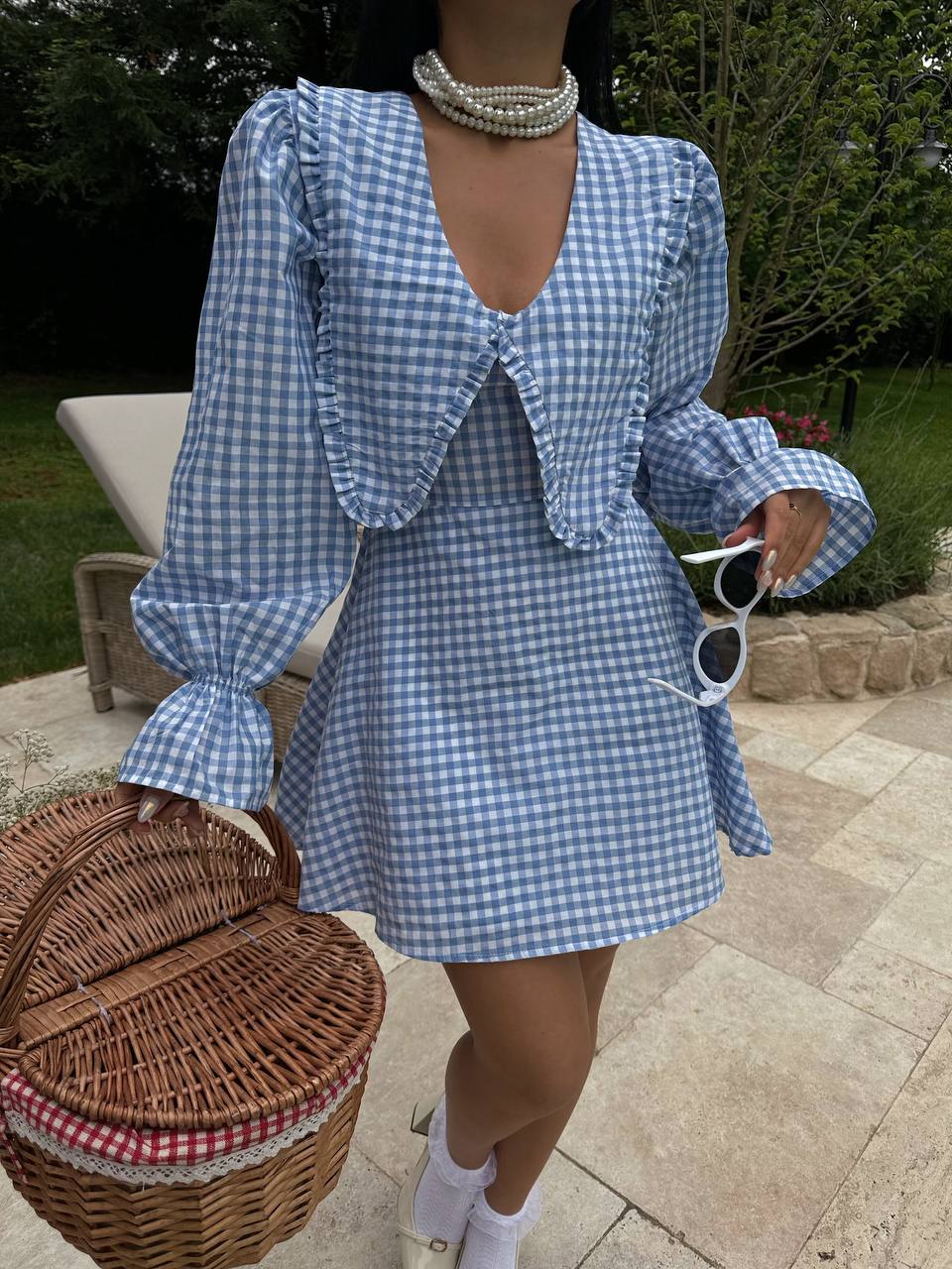 PINK GINGHAM DRESS