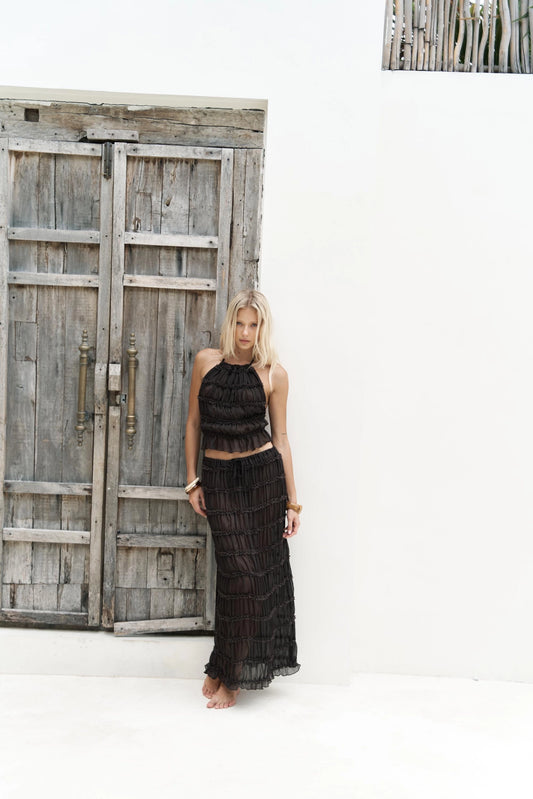 Sofia Skirt Set Black