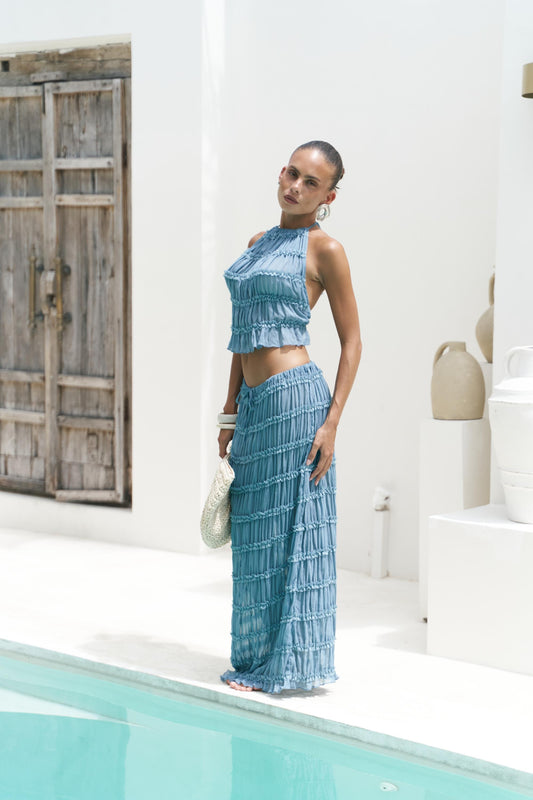 Sofia Skirt Set Blue